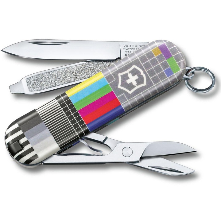Мултифункционално ножче Victorinox Classic SD Limited 2021, Retro TV