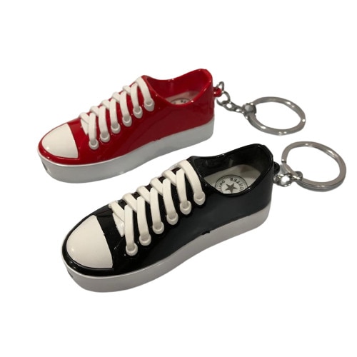 Set 2 brichete Tenis tip breloc, gaz, rosu si negru, 8 cm