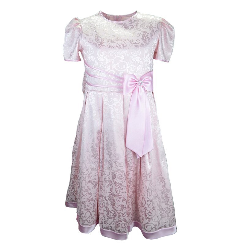 Rochita eleganta pentru fete Mini Junior RFR01, Roz 134 cm