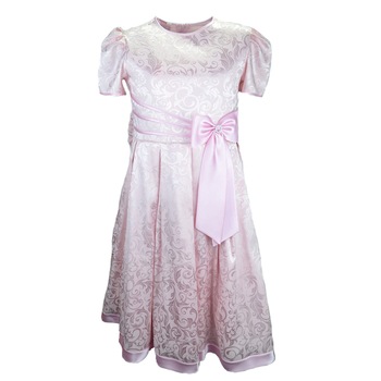 Rochita eleganta pentru fete Mini Junior RFR01, Roz 134 cm Rochita eleganta pentru fete Mini Junior RFR01, Roz 134 cm