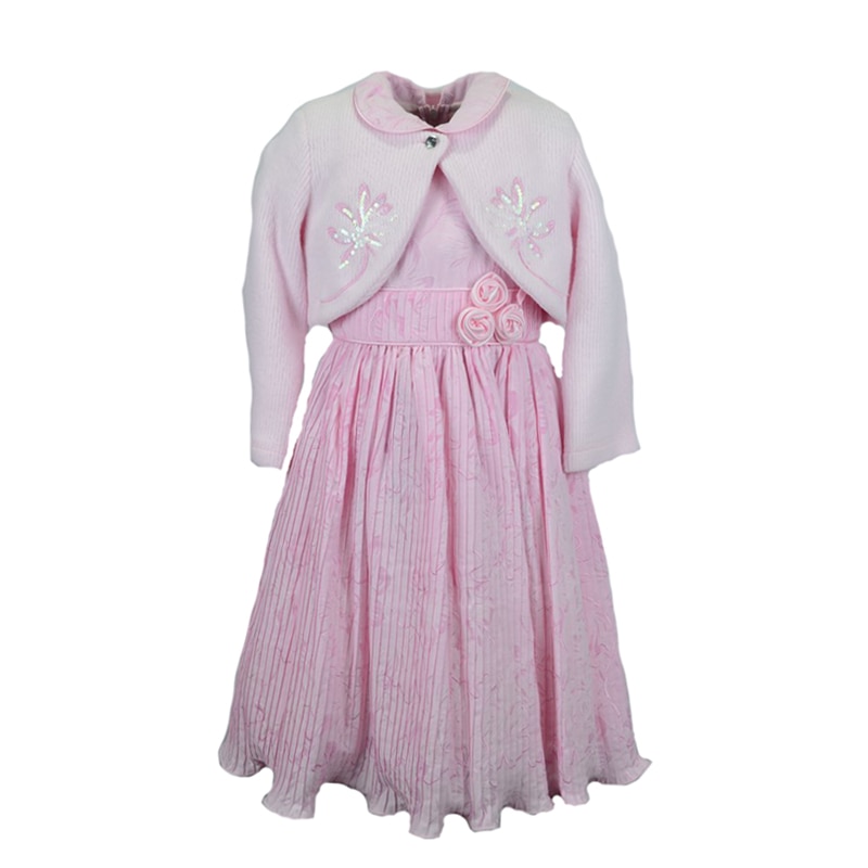 Rochita eleganta pentru fete Mini Junior RB9-104-cm, Roz 104 CM Standard