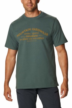 Tricou pentru barbati, Mountain Hardwear On Show And Stone Short Sleeve Tee, Verde