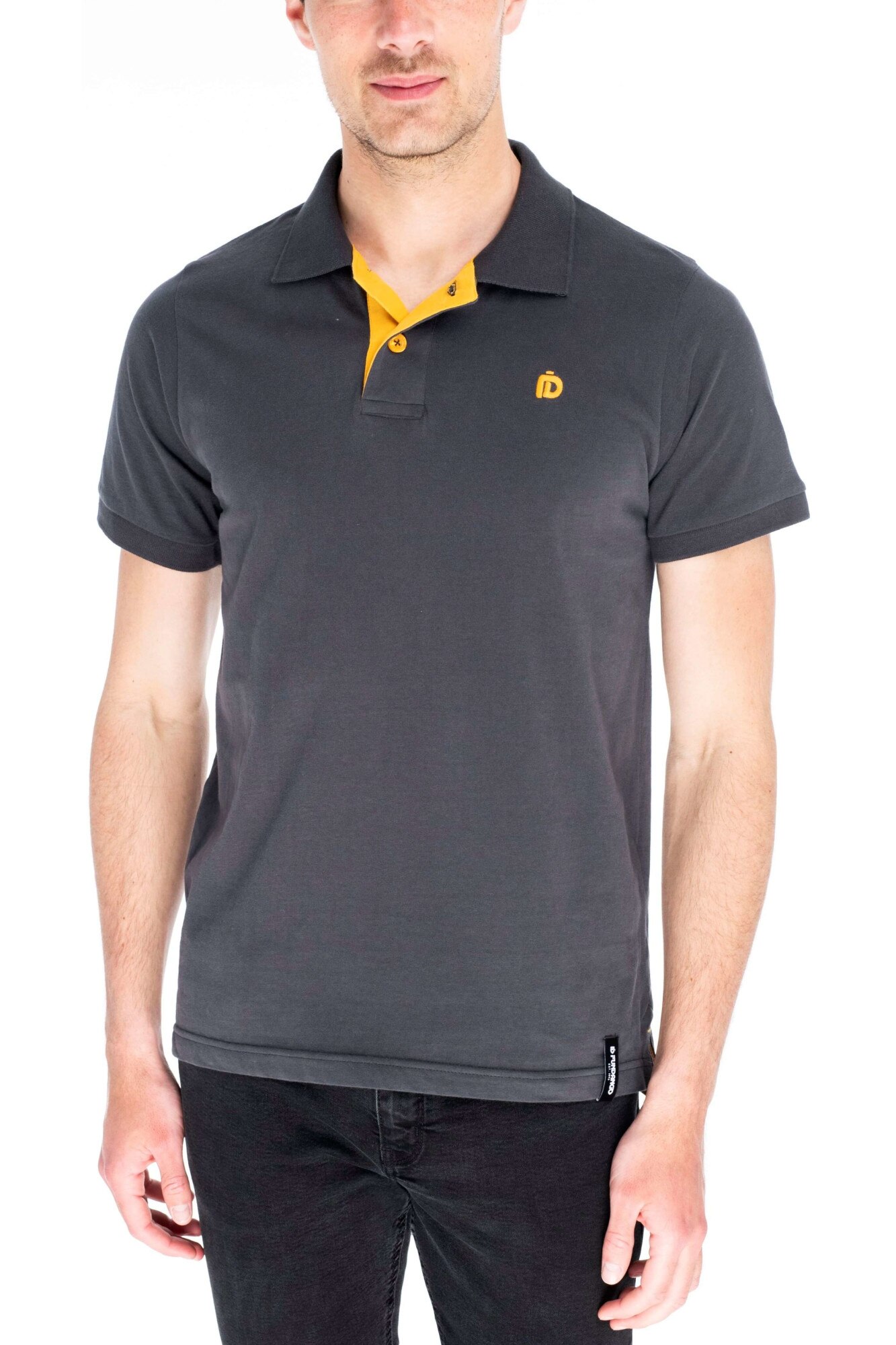 Tricou polo pentru barbati, Fundango Incognito, Gri