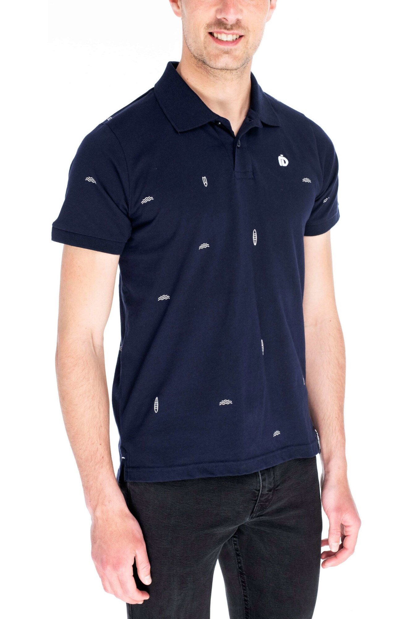 Tricou polo pentru barbati, Fundango Incognito, Bluemarin