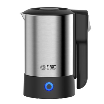 Fierbator electric de voiaj First Austria FA-5425-4, 1000W, 0.6 L, 2 cani si lingura, Maner pliabil, Inox Fierbator electric de voiaj First Austria FA-5425-4, 1000W, 0.6 L, 2 cani si lingura, Maner pliabil, Inox