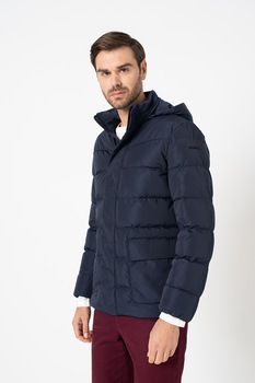 Geox, Geaca cu gluga detasabila Hilstone, Bleumarin Geox, Geaca cu gluga detasabila Hilstone, Bleumarin