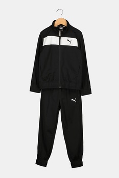Puma, Trening cu fermoar si logo, Negru/Alb Puma, Trening cu fermoar si logo, Negru/Alb