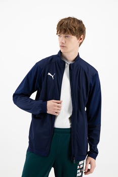 Puma, Bluza sport cu tehnologie dryCell si fermoar, pentru antrenament Liga, Indigo Puma, Bluza sport cu tehnologie dryCell si fermoar, pentru antrenament Liga, Indigo
