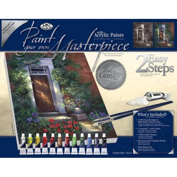 Set pictura panza pe sasiu, Royal Langnickel, Tablouri celebre, 02 – 49 Victoria Lane