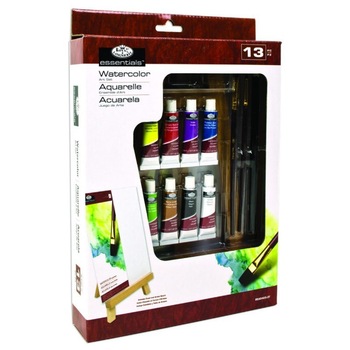 Trusa pictura acuarela 13 piese si sevalet Trusa pictura acuarela 13 piese si sevalet