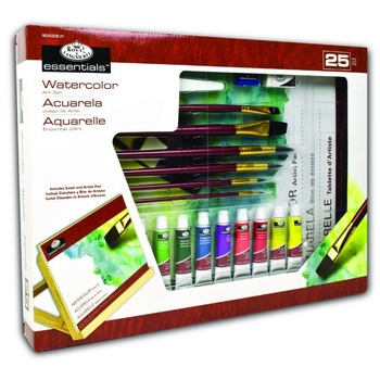 Trusa pictura acuarela 25 piese si sevalet Trusa pictura acuarela 25 piese si sevalet