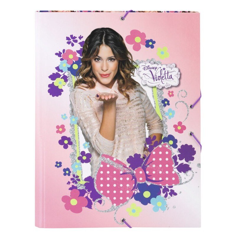 Mapa cu elastic A4 colectia Violetta Flowers