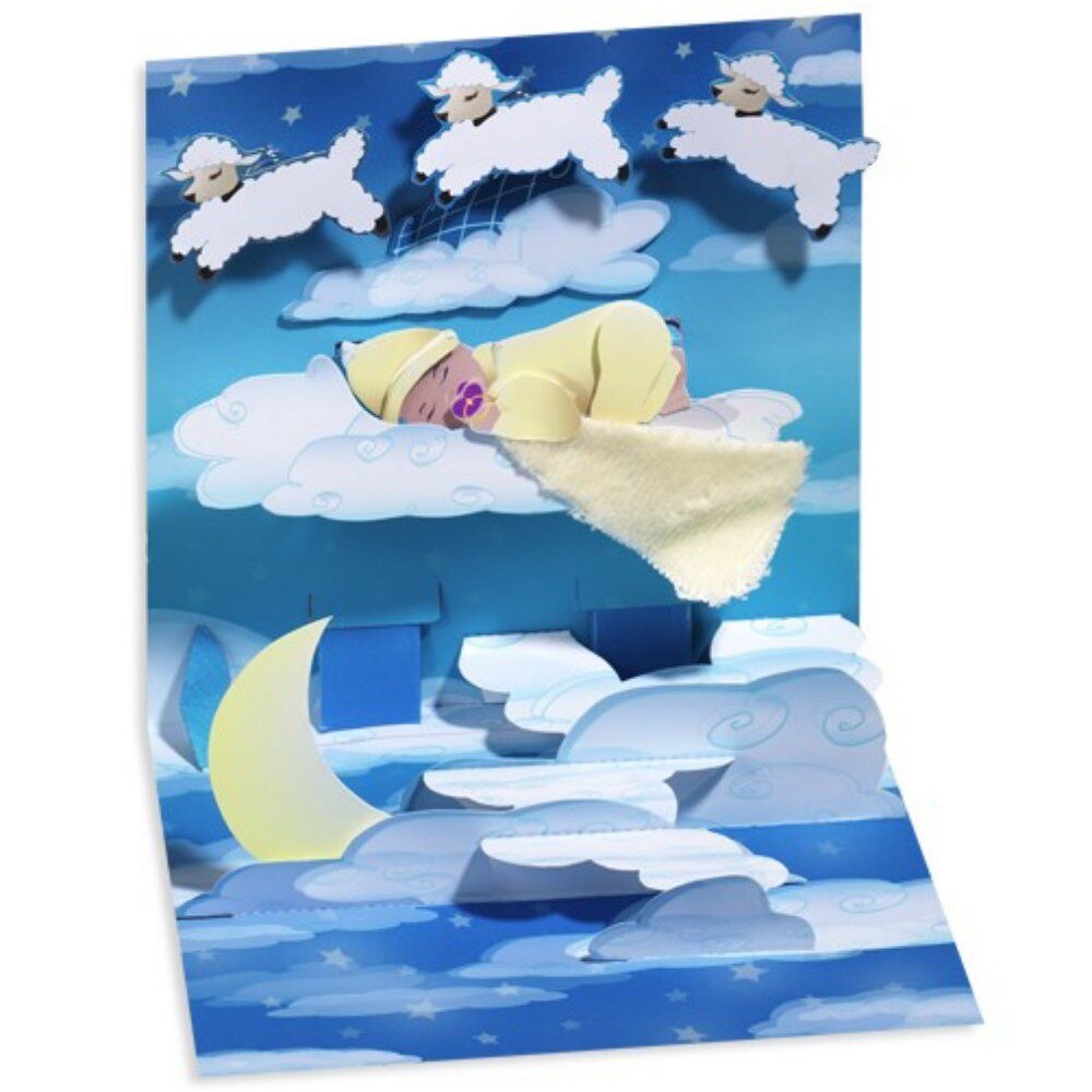 Felicitare 3D Treasure-Bebelus pe taramul viselor