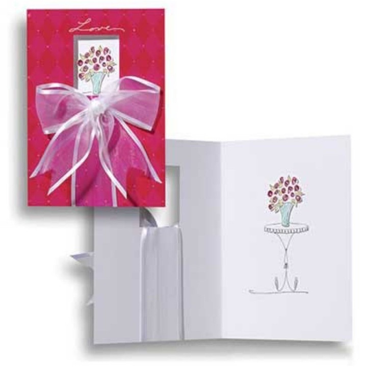 3D Tres Panache-Roses üdvözlőlap