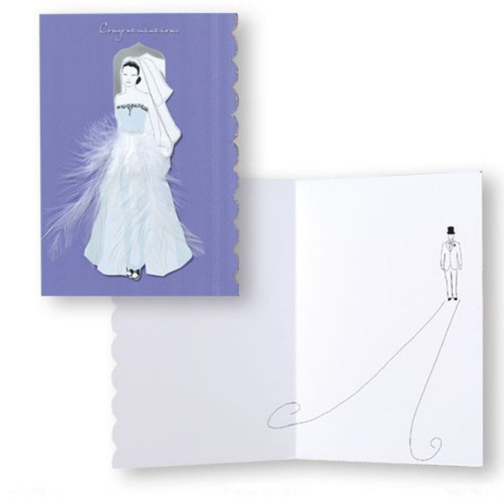 Felicitare 3D Trespanache-Mireasa