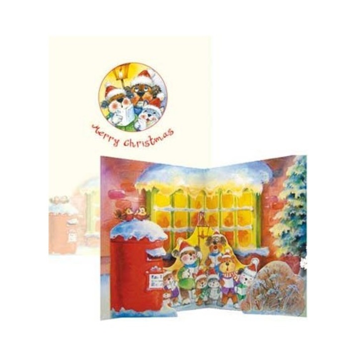 Popsies "Animal Carolers" téli kártya