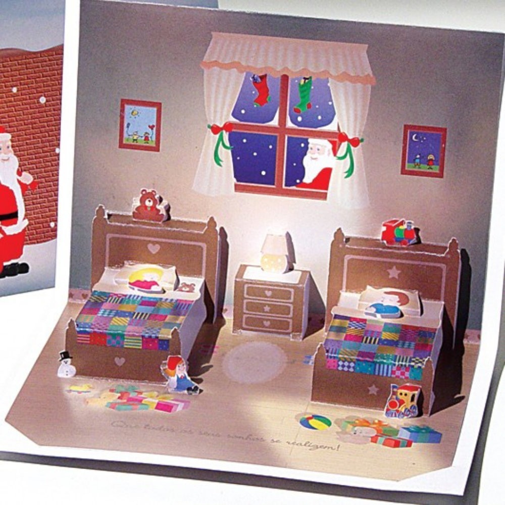 Felicitare Camera de Craciun-3D stil Origami