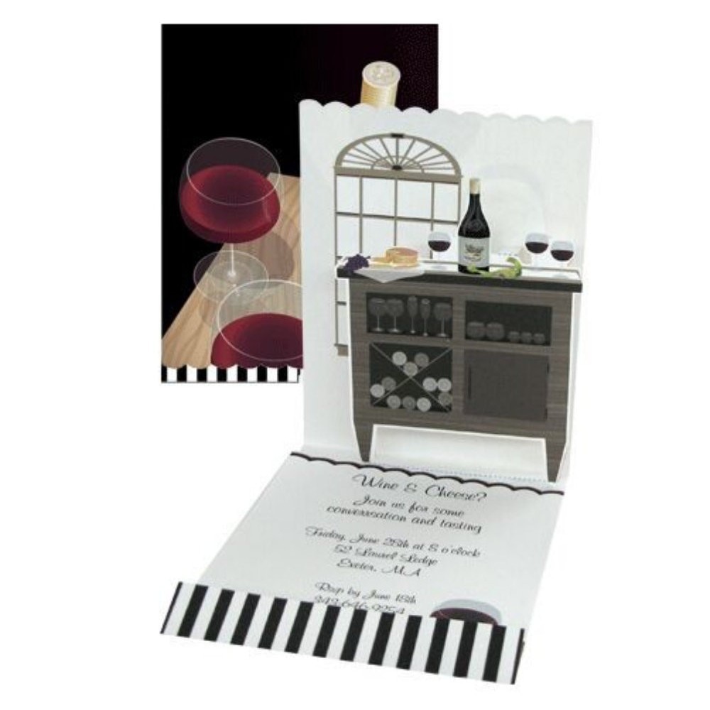 Invitatie pentru evenimente speciale 3D- Vin