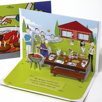 Felicitare 3D stil Origami-La gratar Felicitare 3D stil Origami-La gratar