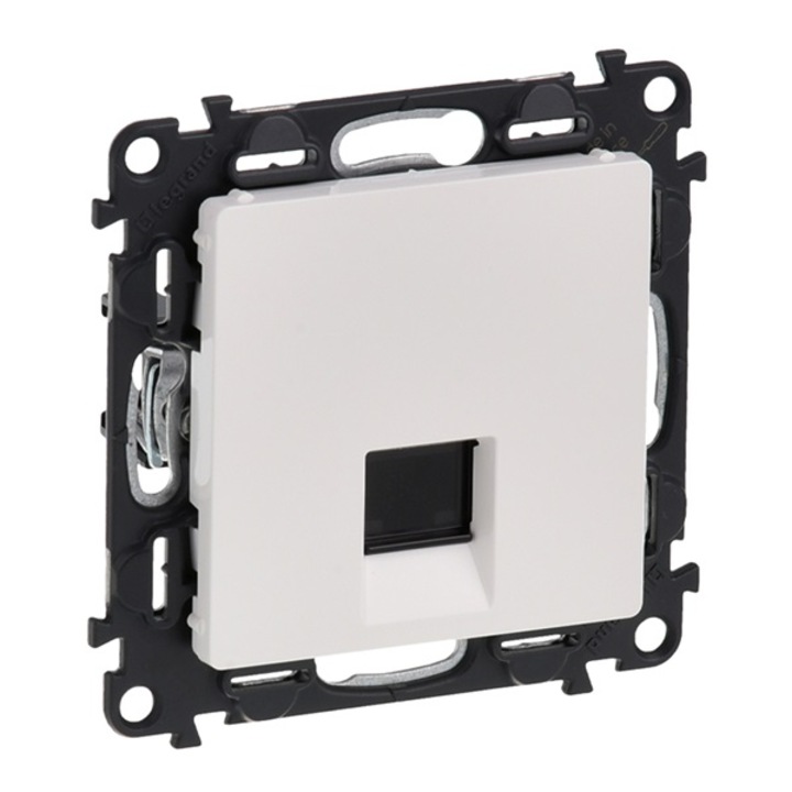 RJ45 гнездо обикновено UTP Cat6 бяло Valena Life 753142