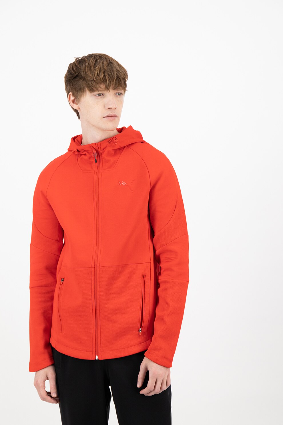 Puma, Jacheta cu gluga si tehnologie DryCell Evostripe, Rosu