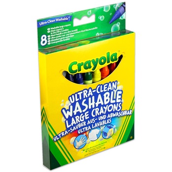 Set 8 Creioane Crayola,15 cm,lavabile,cerate Set 8 Creioane Crayola,15 cm,lavabile,cerate