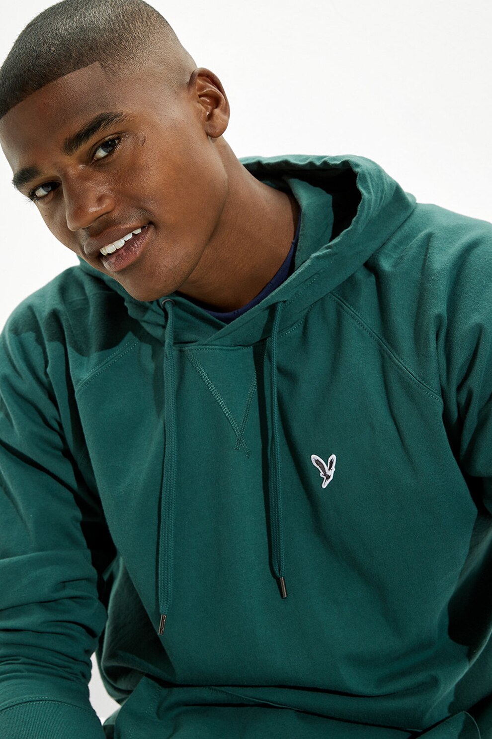 American Eagle, Hanorac cu buzunar kangaroo, Verde