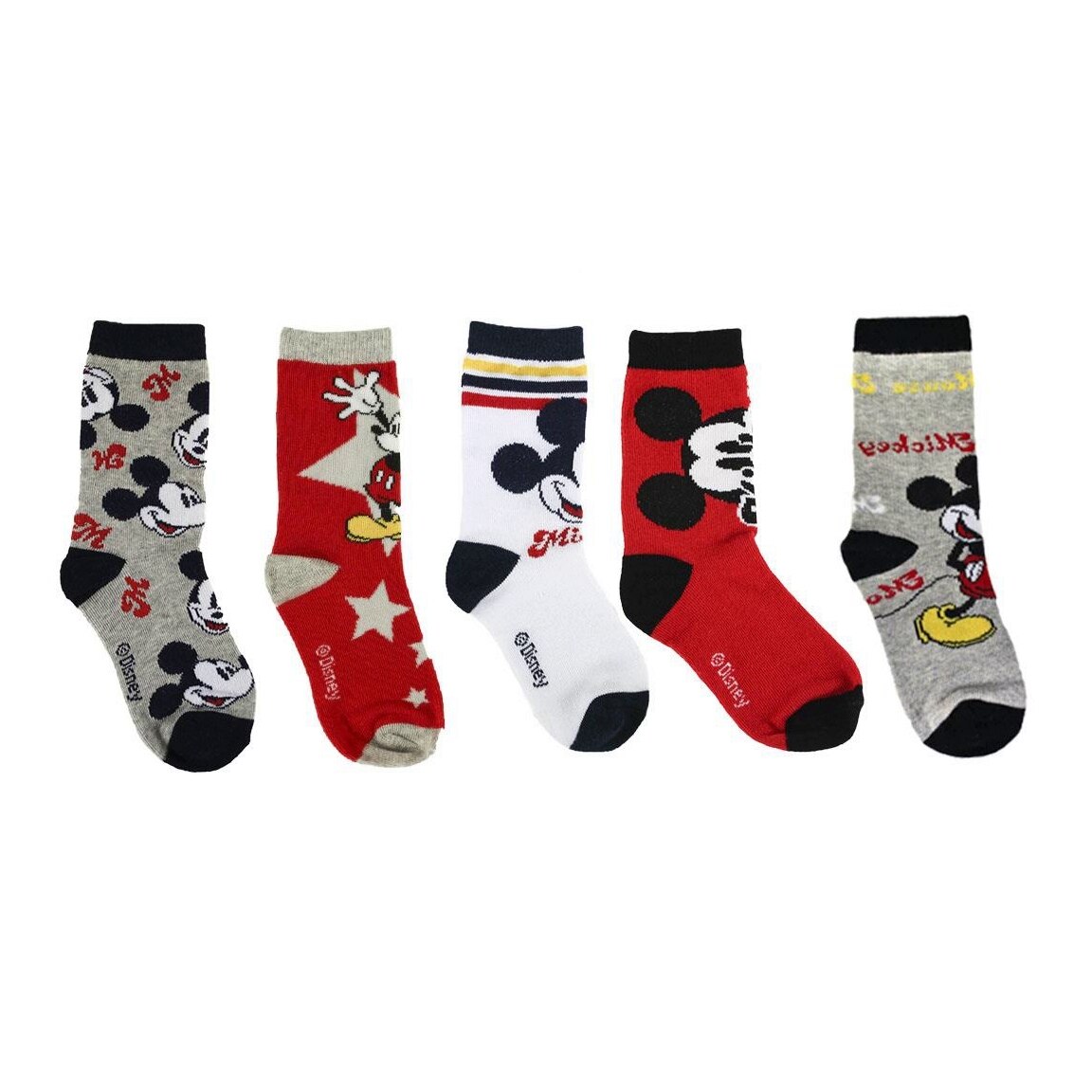Set 5 sosete, baieti, Mickey Mouse model 2200007413