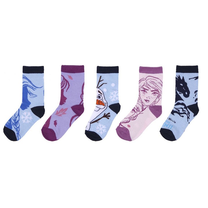 Комплект от 5 броя чорапи, момичета Disney Frozen модел 2200007420