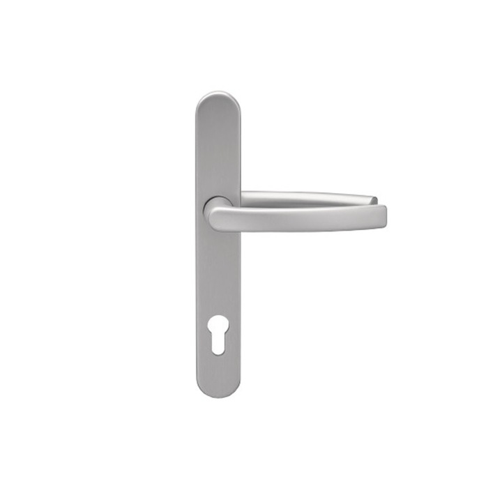 Maner usa termopan, blaugelb DGT35, exterior, 92 x 35 mm, material inox inox mat, fara accesorii de prindere