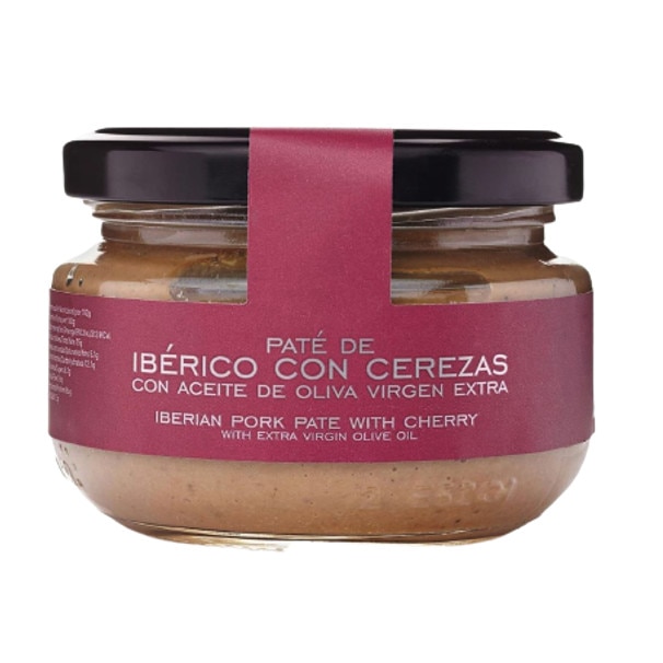 Pate din carne de porc iberic, cu ulei de masline extravirgin si cirese, 120 g