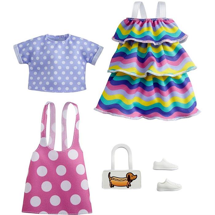 Set 2 Costume Papusa Barbie Iesirea la Piata 30 cm