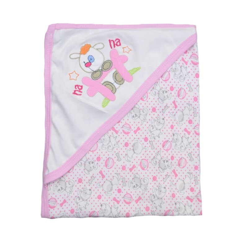 Prosop cu gluga 75 x 85 cm pentru fete Mini Junior 28-88, Multicolor 75 x 85 cm