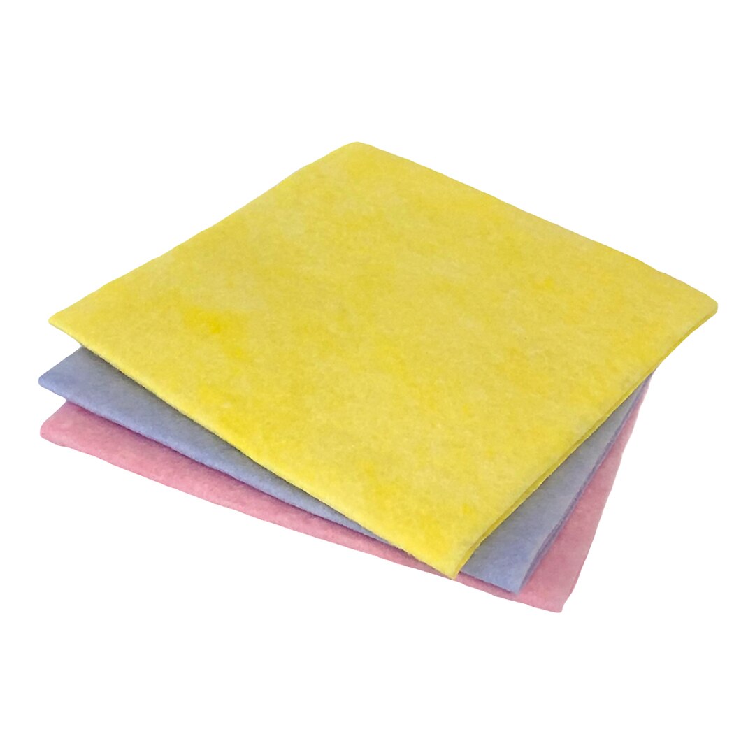 Set 3 lavete universale, Perfetto, 38x48cm, multicolor