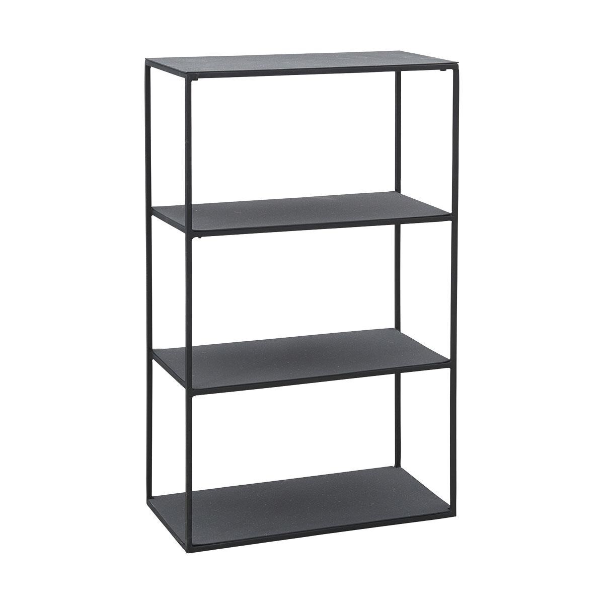 Raft metalic House Doctor Model B, Negru, 25x50x80cm