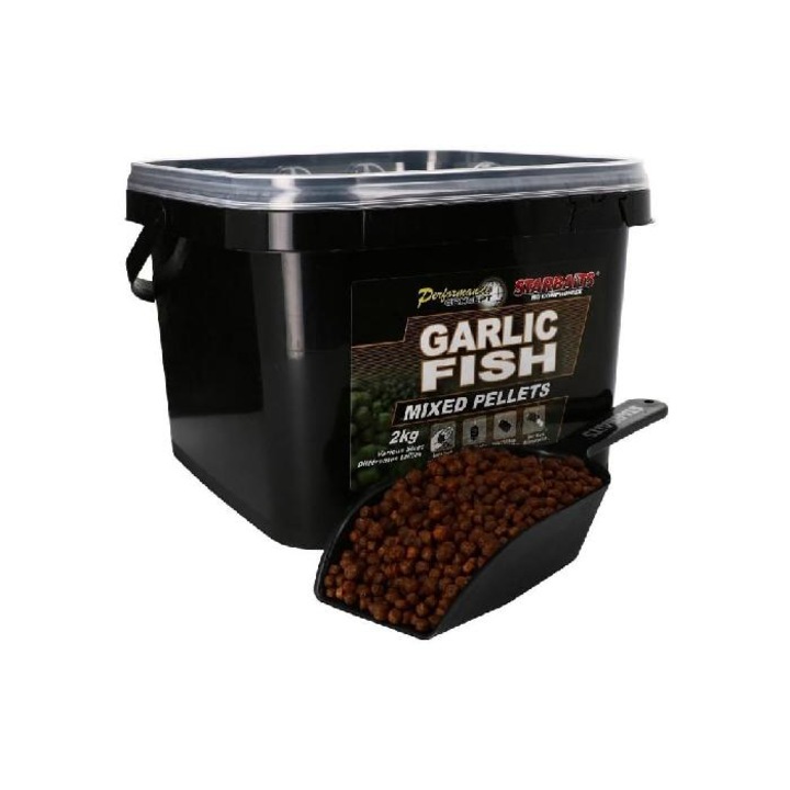 Пелети Starbaits PC Garlic Fish Mixed Pellets