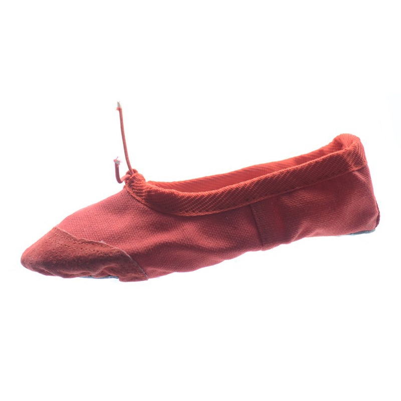 Balerini din panza pentru balet Mini Junior BLR1R, Rosu 25