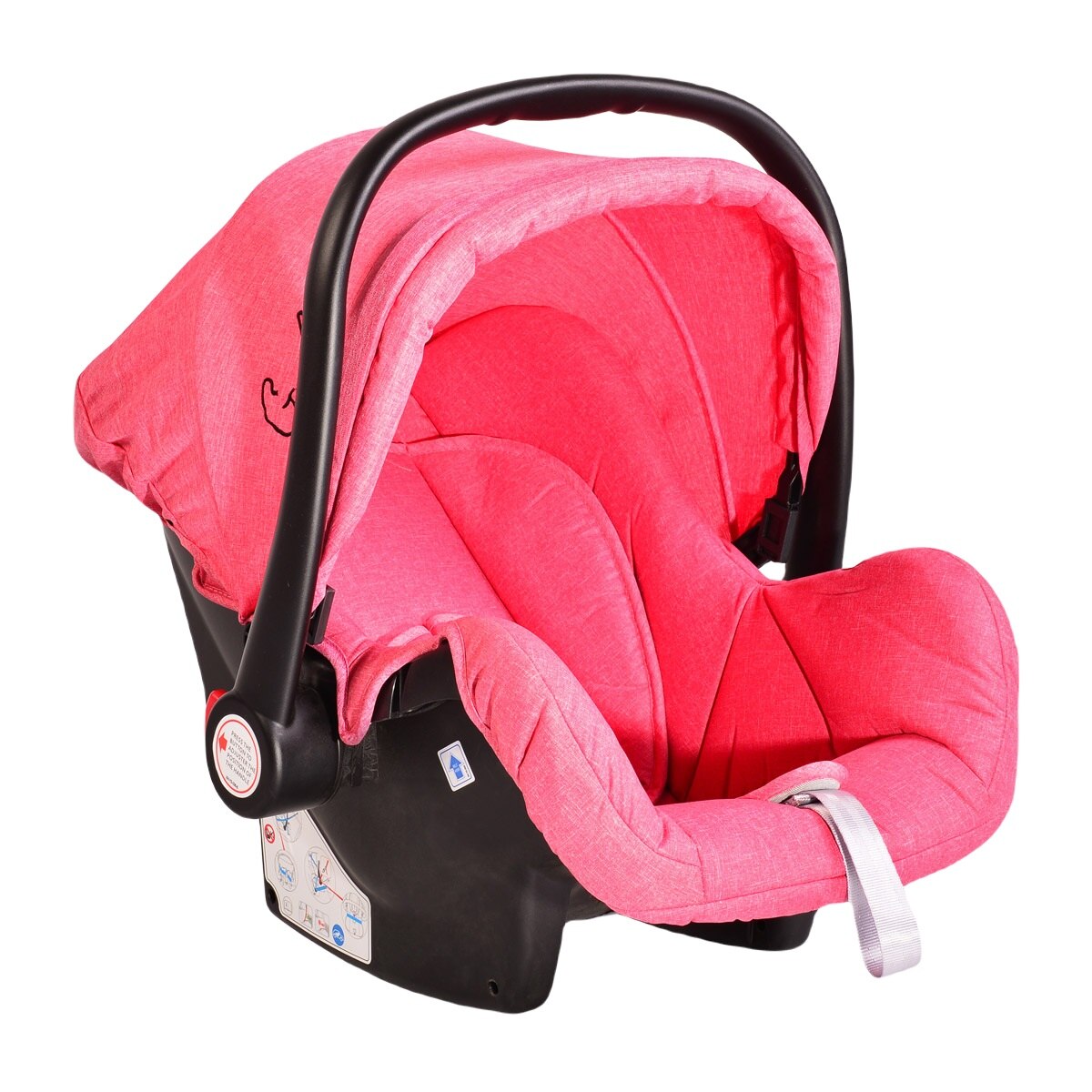 Cosulet auto omologat R44/04 Cangaroo Gala 0-13 kg cu husa de picioruse, Roz