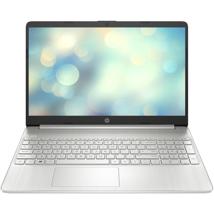 Лаптоп HP 15s-fq5029nq, Intel® Core™ i5-1235U, 15.6", Full HD, 8GB, 512GB SSD, Intel® Iris® Xᵉ Graphics, FreeDOS 3.0, Natural Silver