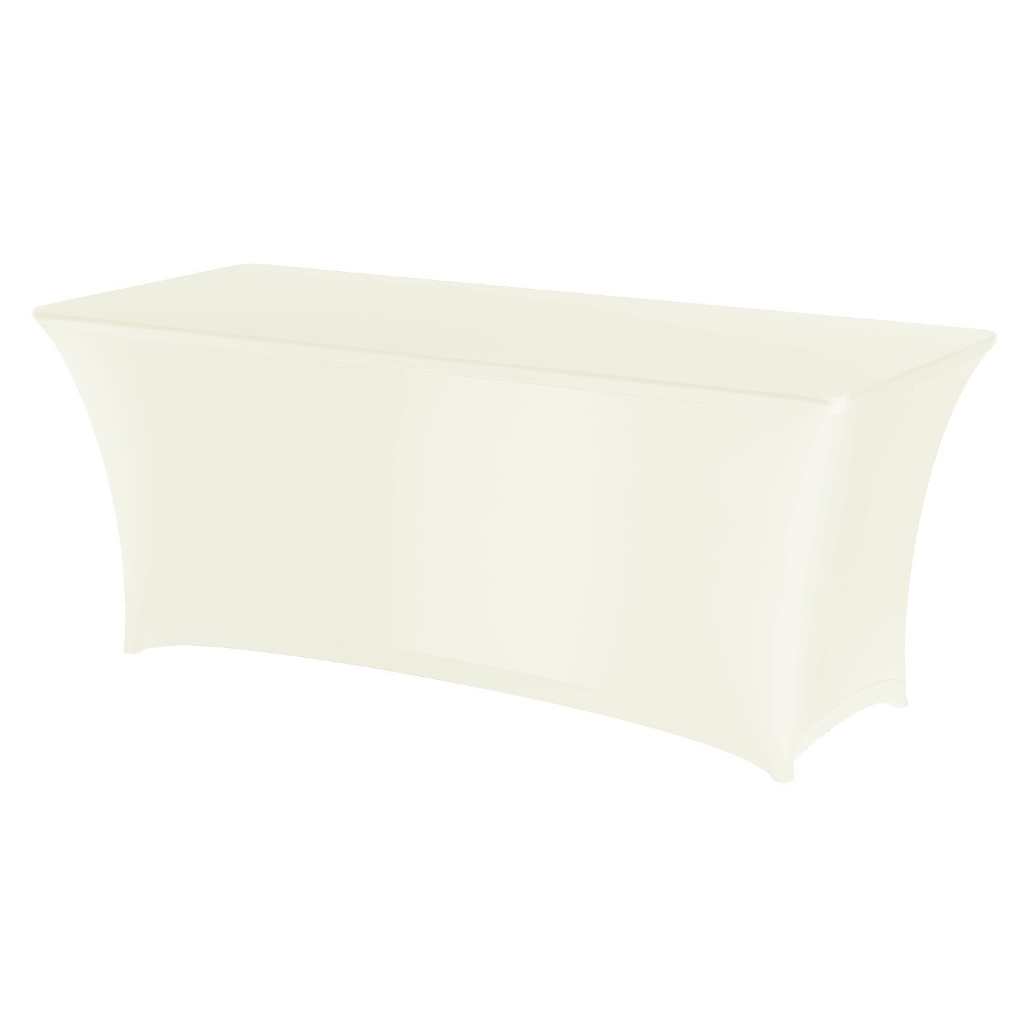 Fata de masa tip husa, crem, pentru masa dreptunghiulara, Hendi, 1500x760x(H)730mm, 90% micro poliester / 10% elastan