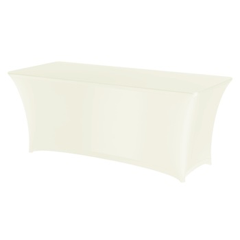 Fata de masa tip husa, crem, pentru masa dreptunghiulara, Hendi, 1500x760x(H)730mm, 90% micro poliester / 10% elastan Fata de masa tip husa, crem, pentru masa dreptunghiulara, Hendi, 1500x760x(H)730mm, 90% micro poliester / 10% elastan
