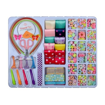 Set bijuterii DIY, Kosiil, Kit de artizanat, 4 - 9 ani, Acril, Multicolor Set bijuterii DIY, Kosiil, Kit de artizanat, 4 - 9 ani, Acril, Multicolor