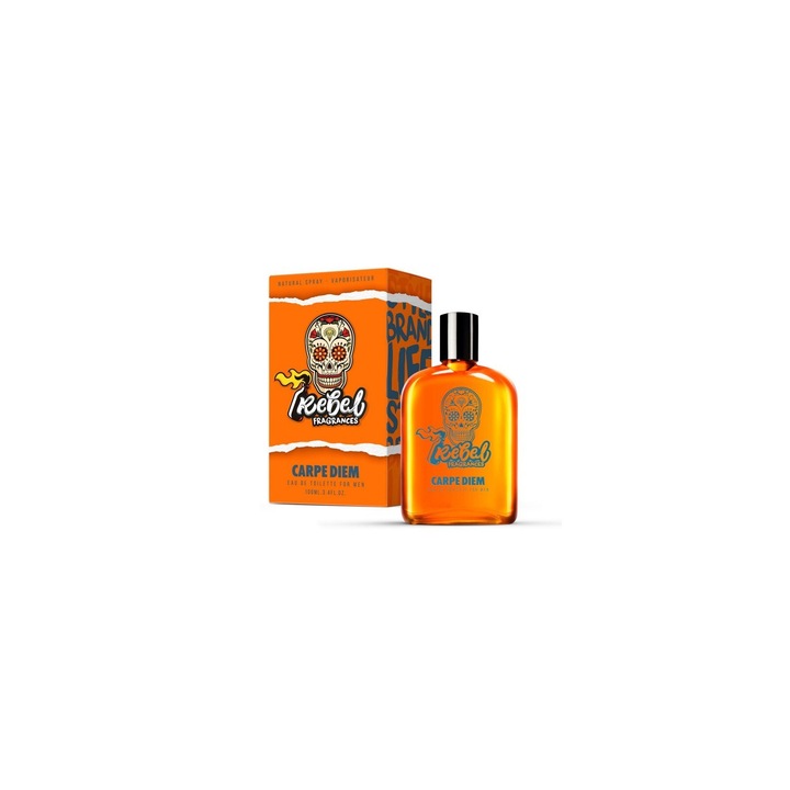 Eau de toilette férfiaknak, Rebel, Carpe Diem, 30 ml