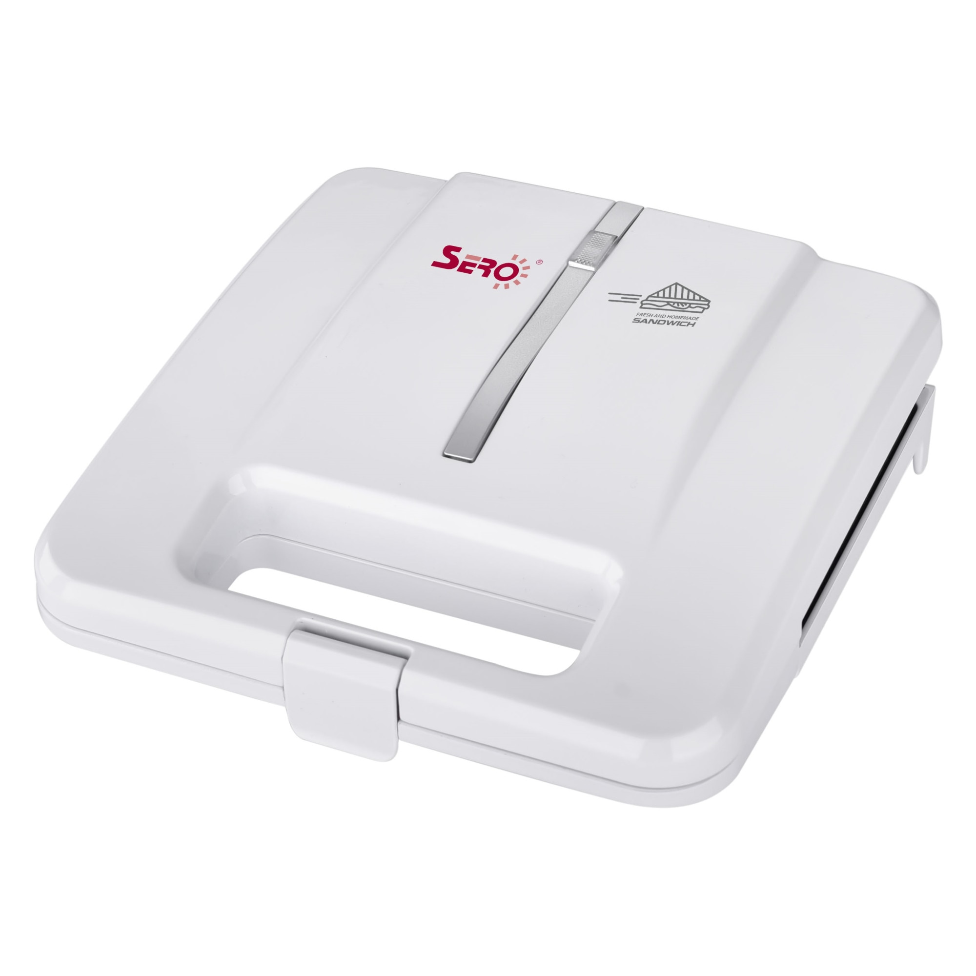 Sandwich-Maker Sero SSM 02, putere 750W, placi teflonate, indicator LED, picioruse anti-alunecare, culoare