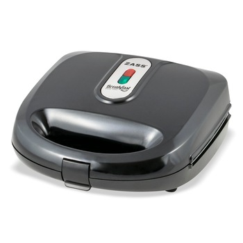 Sandwich-Maker Zass ZSM 03, putere 750W, placi grill teflonate detasabile, indicator LED, picioruse antialnuecare, culoare Negru Sandwich-Maker Zass ZSM 03, putere 750W, placi grill teflonate detasabile, indicator LED, picioruse antialnuecare, culoare Negru