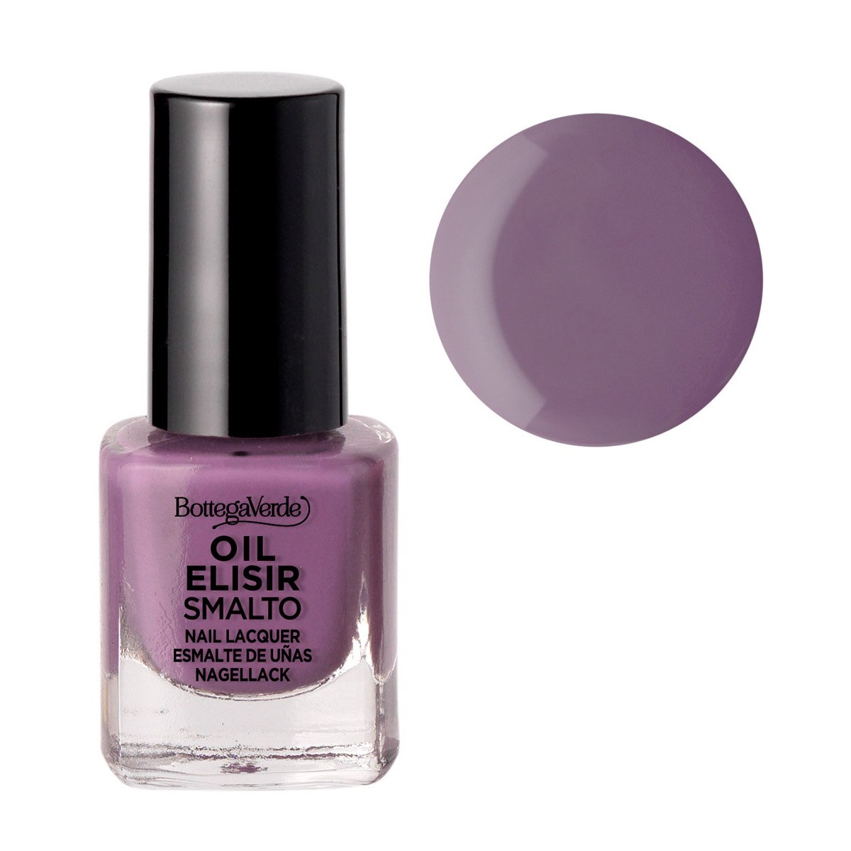 Lac de unghii stralucitor, mov nude - Smalto, 5 ML, Bottega Verde