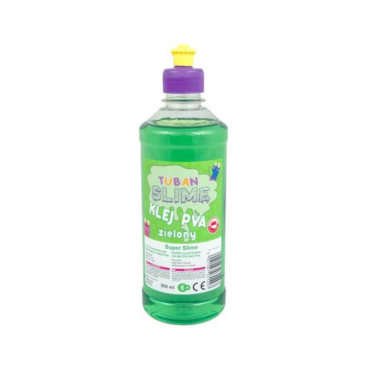 Lipici PVA pentru Slime, 500ml, verde, Tuban