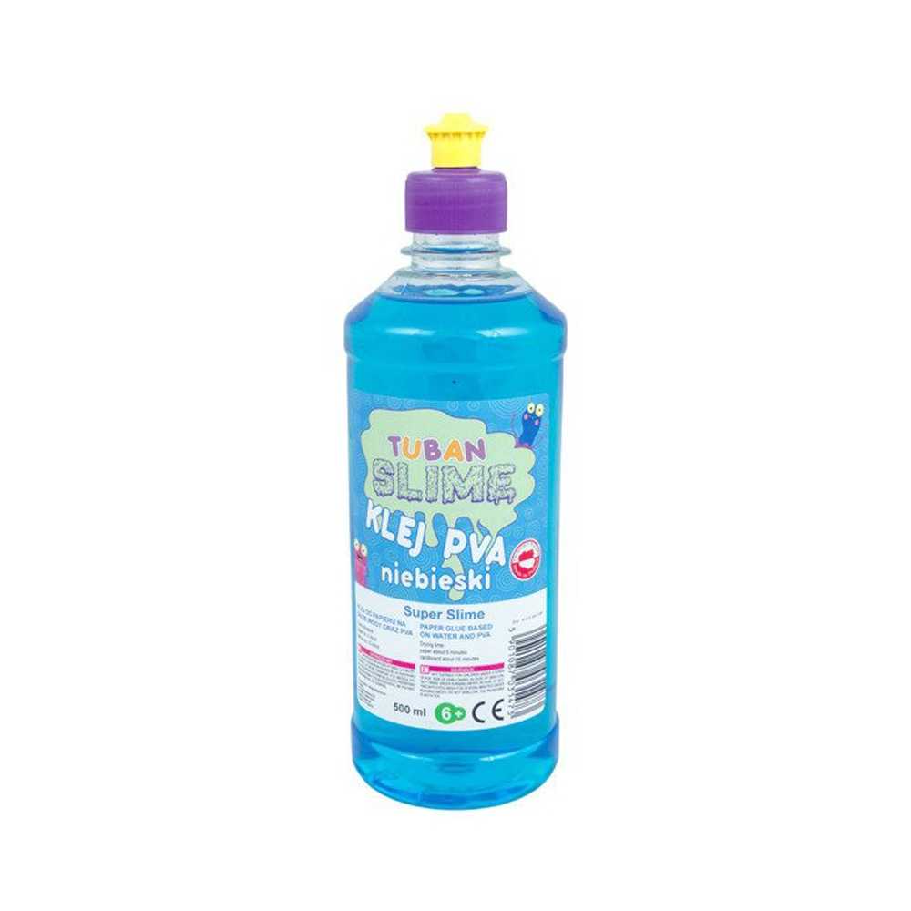 Lipici PVA pentru Slime, 500ml, albastru, Tuban