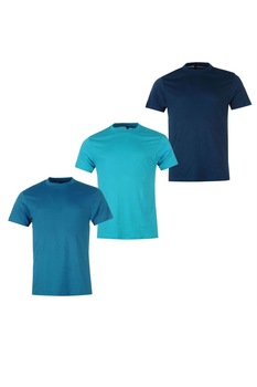Set 3 tricouri Donnay, Bumbac, Albastru Set 3 tricouri Donnay, Bumbac, Albastru