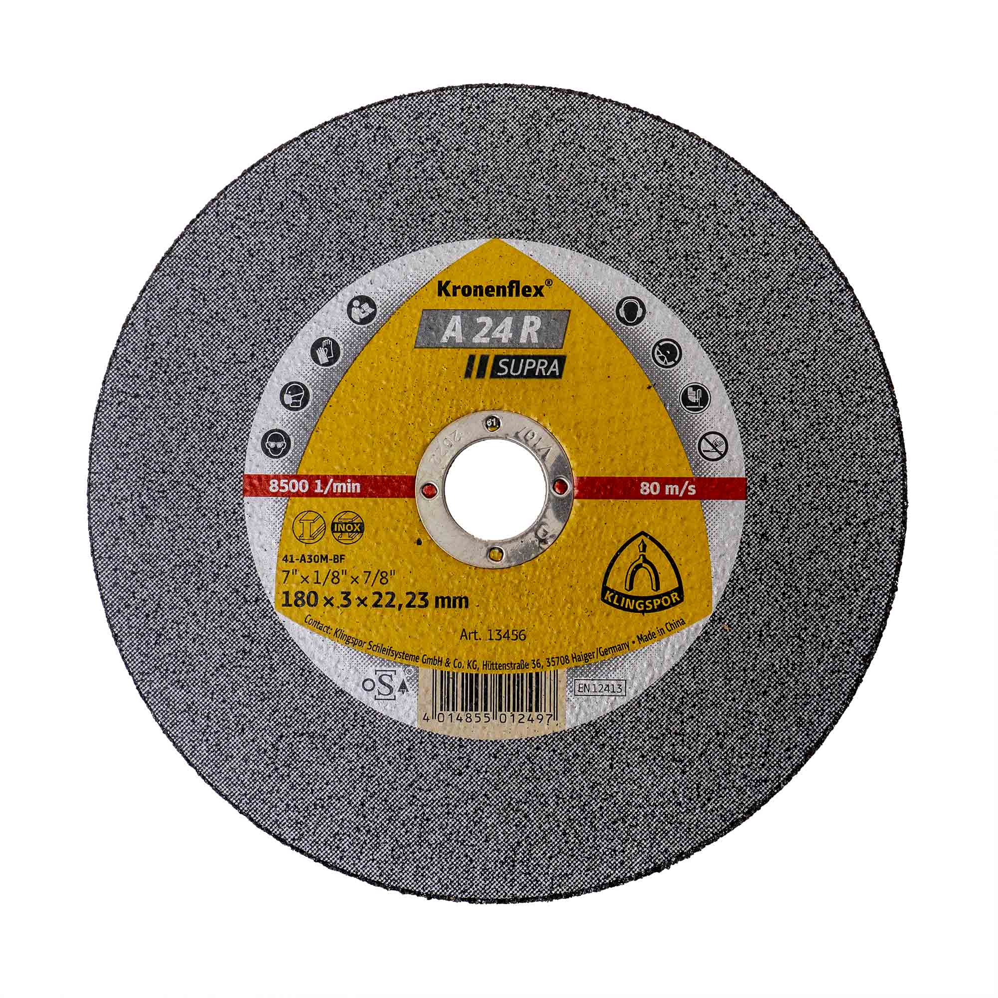 Disc Debitare Klingspor A24R Supra, 180x3x22mm / EXT 13456